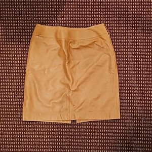 Lord & Taylor Leather Skirt